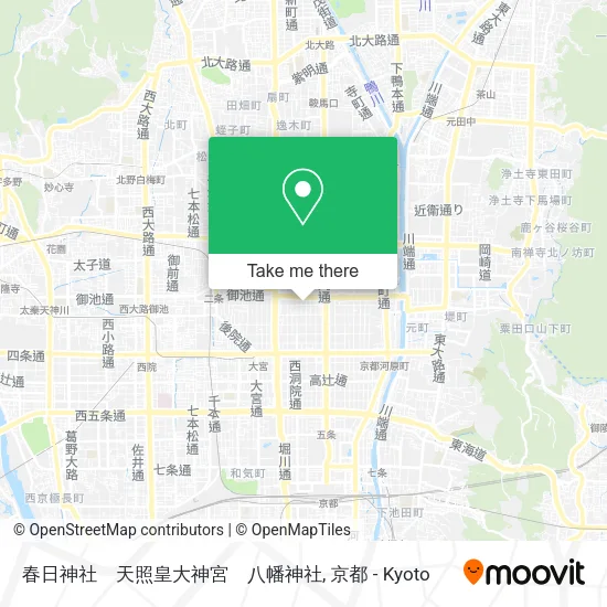 春日神社　天照皇大神宮　八幡神社 map