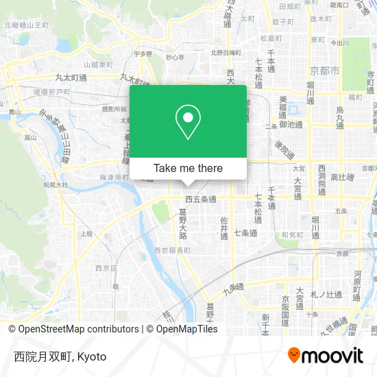 Saiin Tsukifu Town map