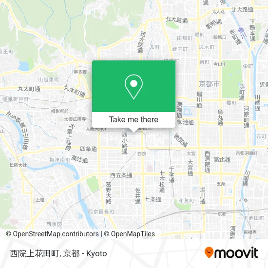 西院上花田町 map