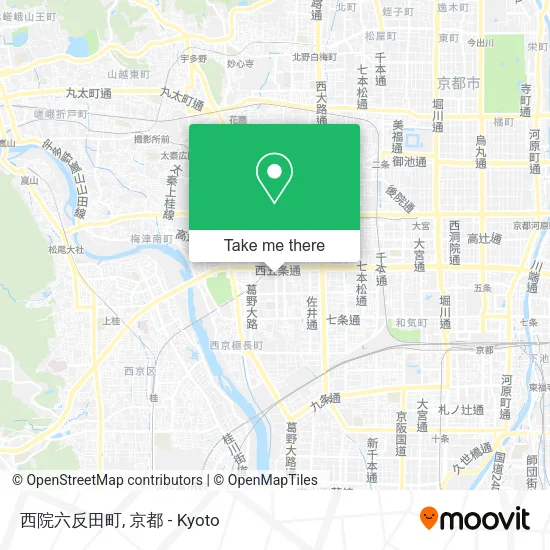 西院六反田町 map
