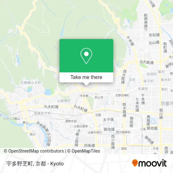 宇多野芝町 map