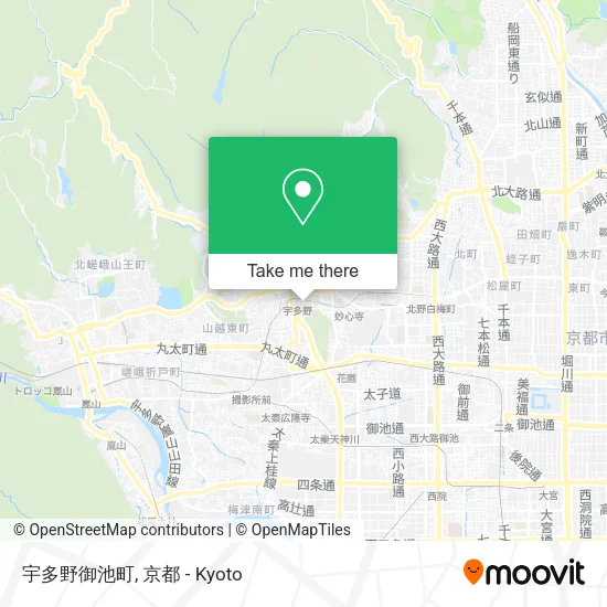 宇多野御池町 map