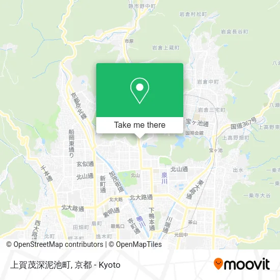 上賀茂深泥池町 map