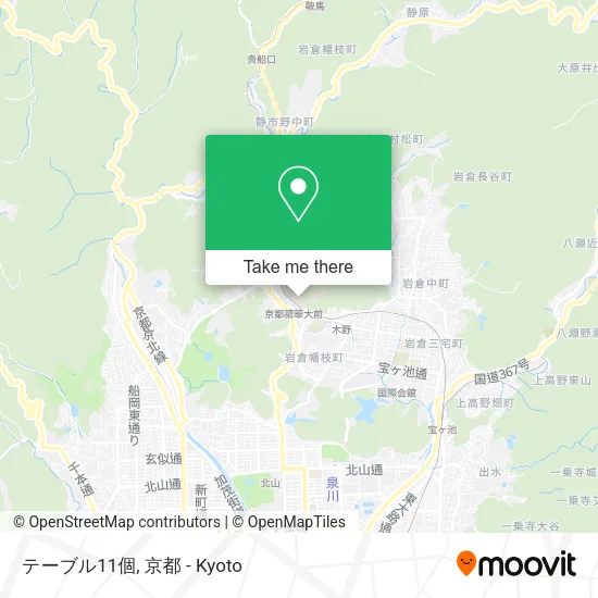 テーブル11個 map