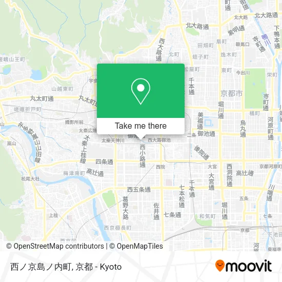 Nishi-no-Kyo Shimanouchi map