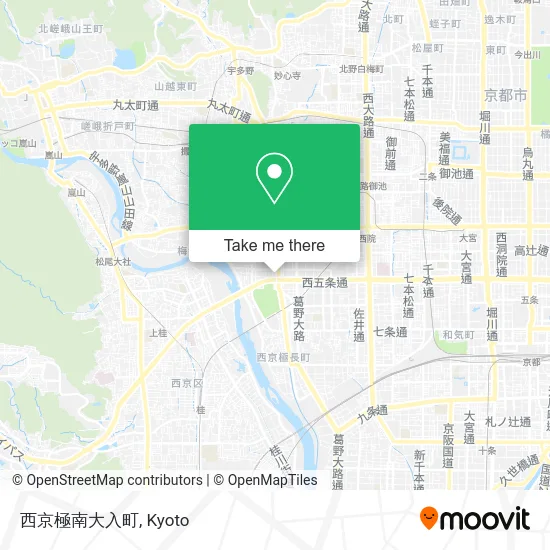 西京極南大入町 map