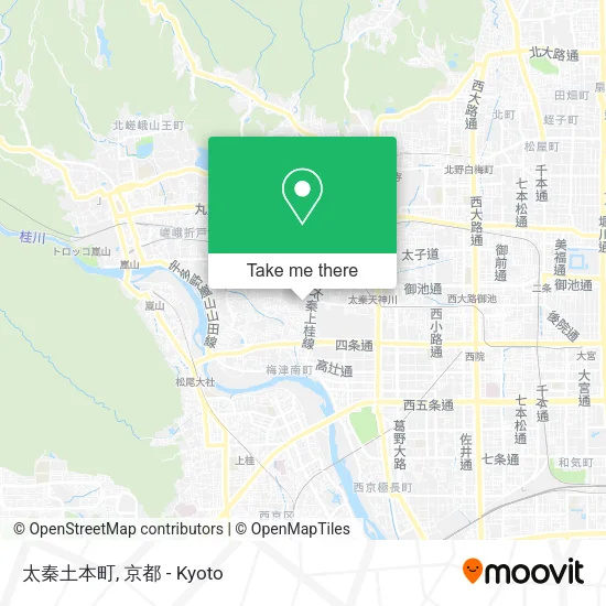 太秦土本町 map