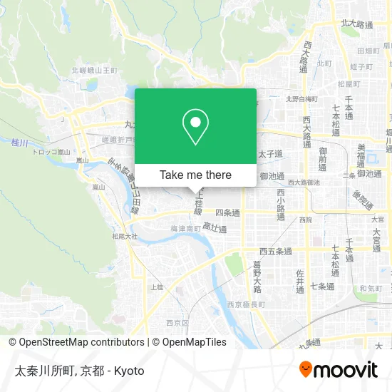 太秦川所町 map