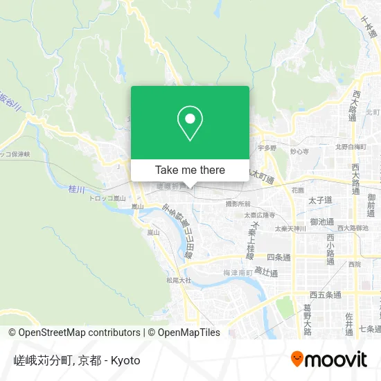 嵯峨苅分町 map
