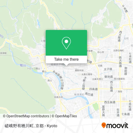 嵯峨野有栖川町 map