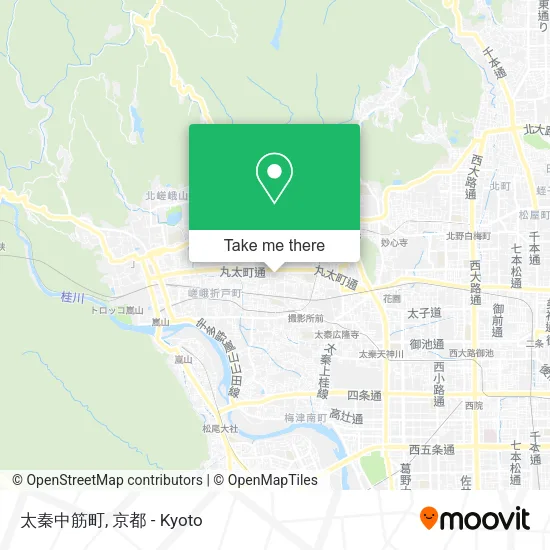 太秦中筋町 map