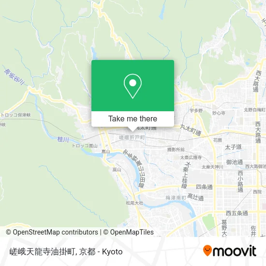 嵯峨天龍寺油掛町 map