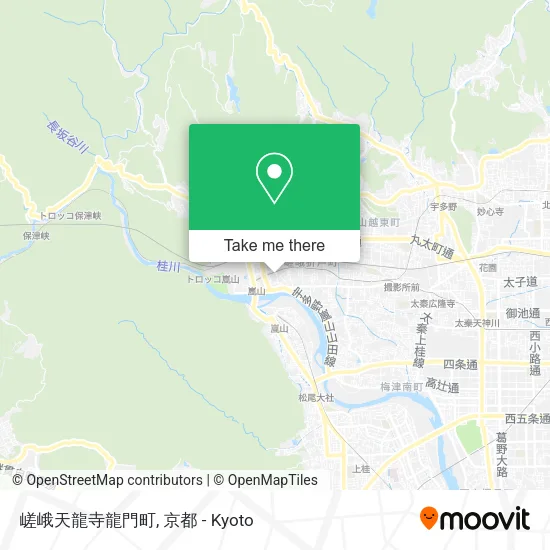 嵯峨天龍寺龍門町 map