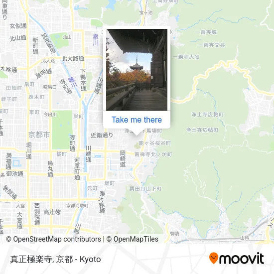 Shinsho Gokuraku Temple map