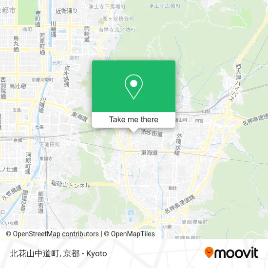 北花山中道町 map