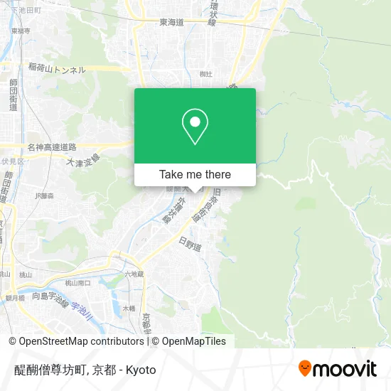 醍醐僧尊坊町 map