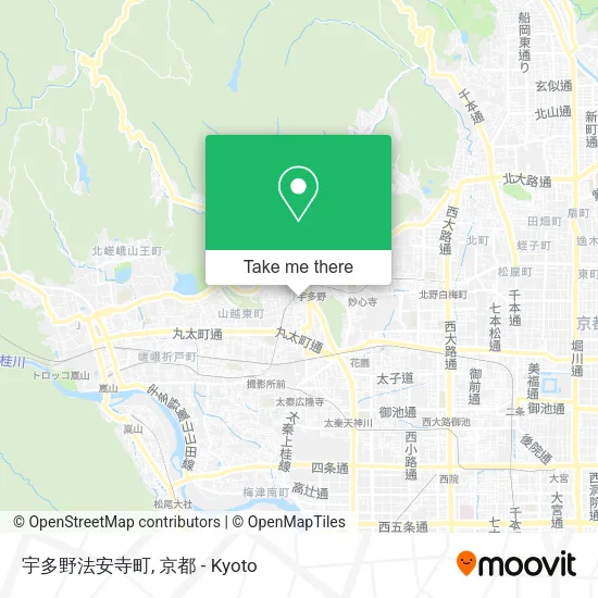 宇多野法安寺町 map