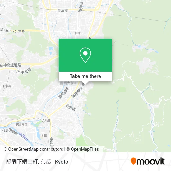 醍醐下端山町 map