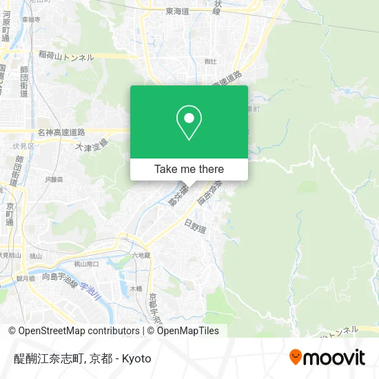 醍醐江奈志町 map