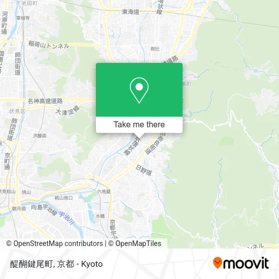 醍醐鍵尾町 map