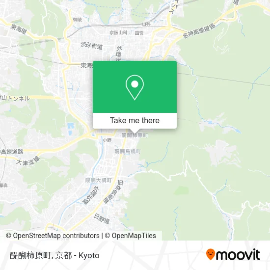 醍醐柿原町 map