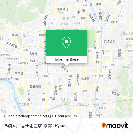 殉難勤王志士忠霊塔 map