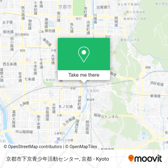 京都市下京青少年活動センター map
