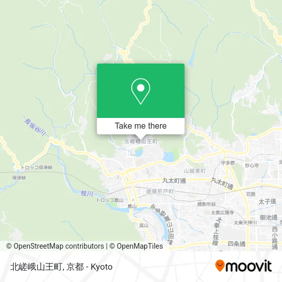 北嵯峨山王町 map