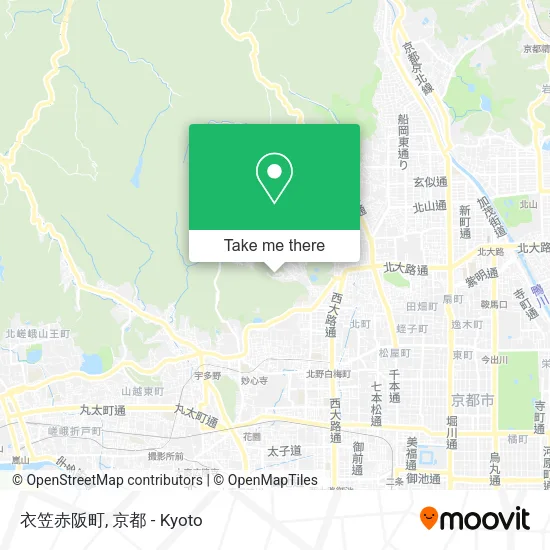 衣笠赤阪町 map