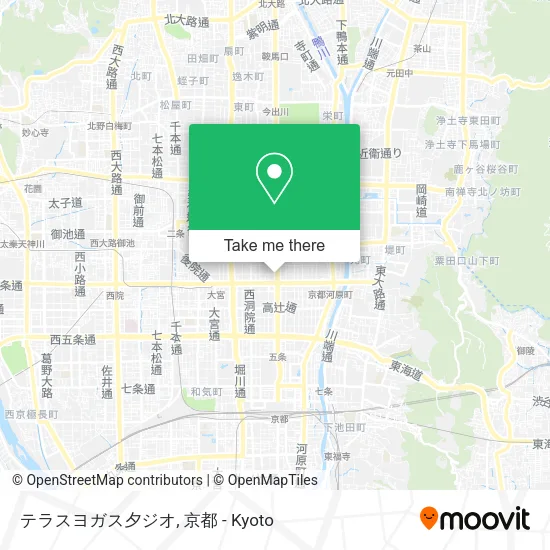 テラスヨガス夕ジオ map