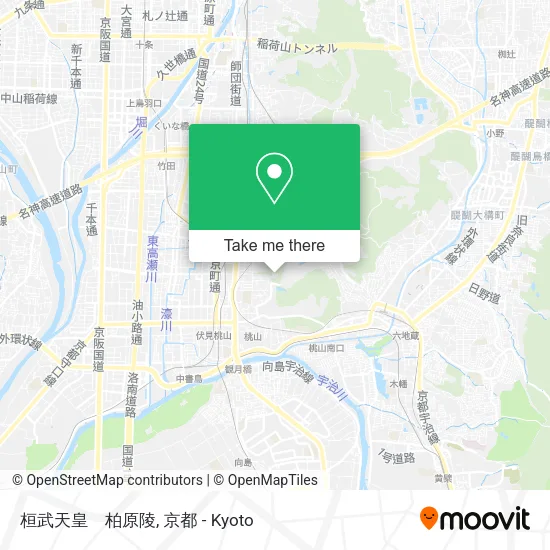 桓武天皇　柏原陵 map