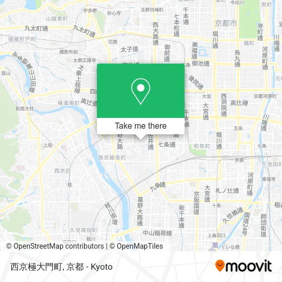 西京極大門町 map