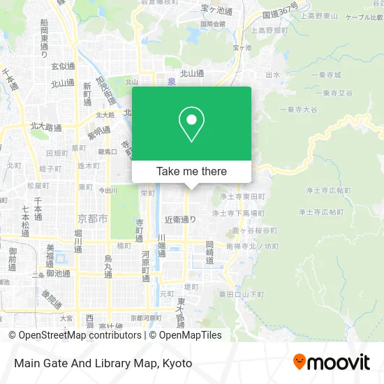 Main Gate And Library Map map