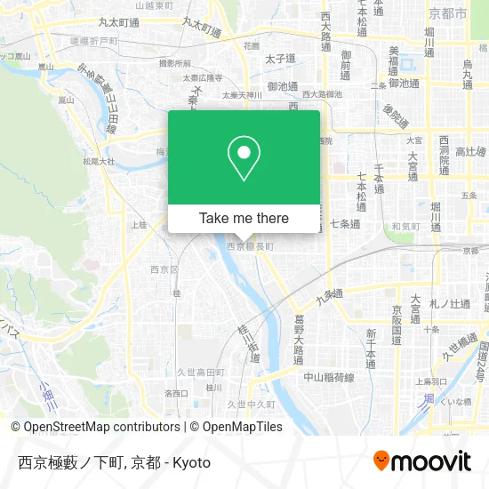 Nishikyogoku Yabu-no-Shita Town map