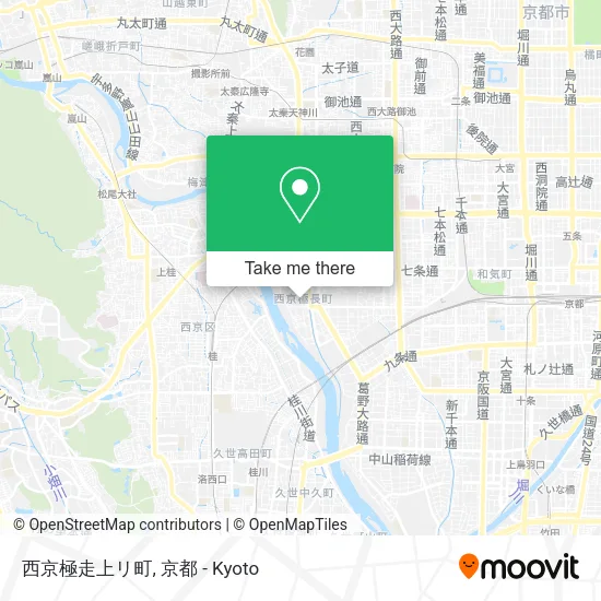 西京極走上リ町 map