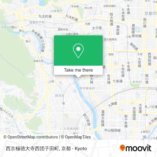 西京極徳大寺西団子田町 map