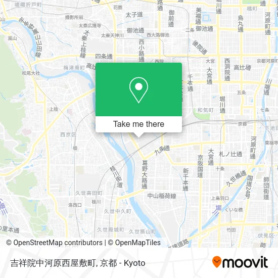 吉祥院中河原西屋敷町 map