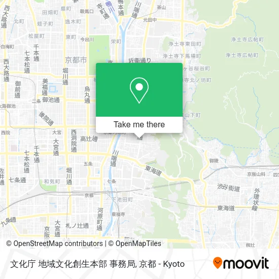 文化庁 地域文化創生本部 事務局 map