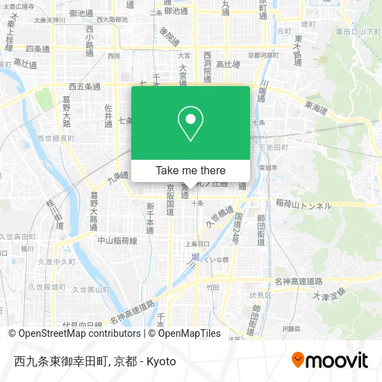 西九条東御幸田町 map