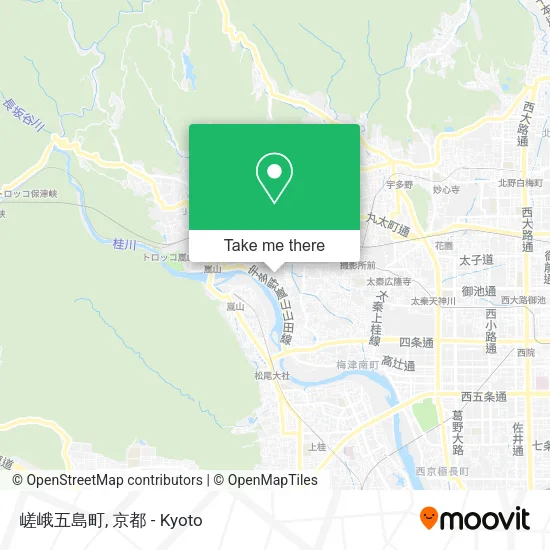 嵯峨五島町 map