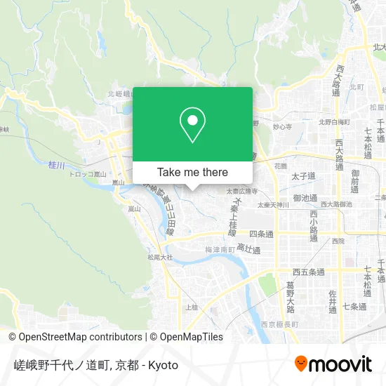嵯峨野千代ノ道町 map