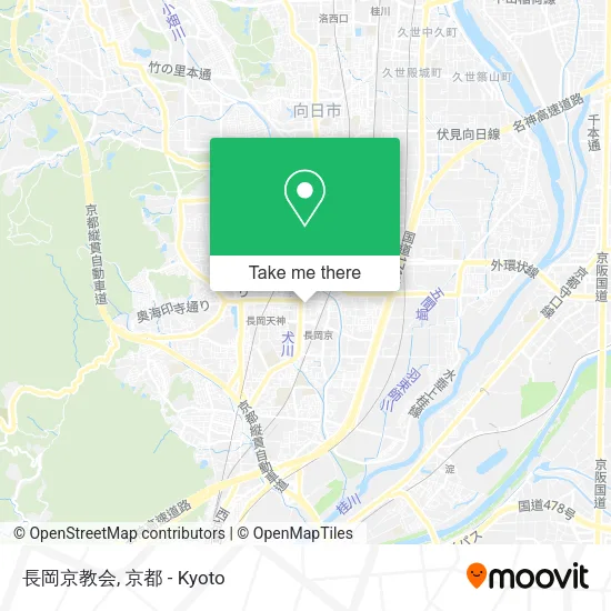 長岡京教会 map