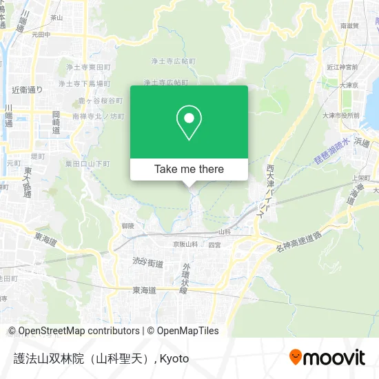 護法山双林院（山科聖天） map
