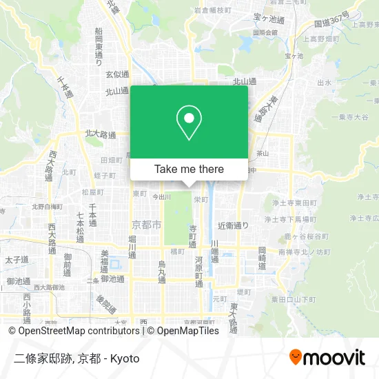 Nijo Family Residence Site map
