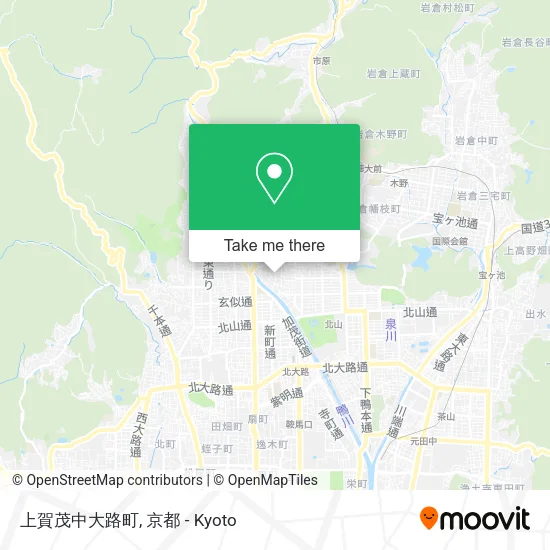 上賀茂中大路町 map