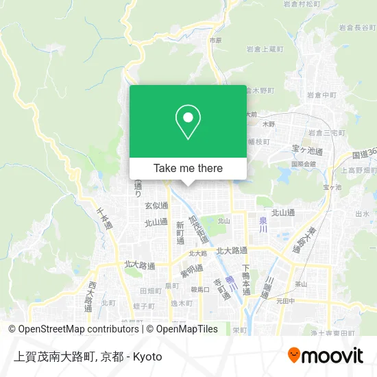 上賀茂南大路町 map