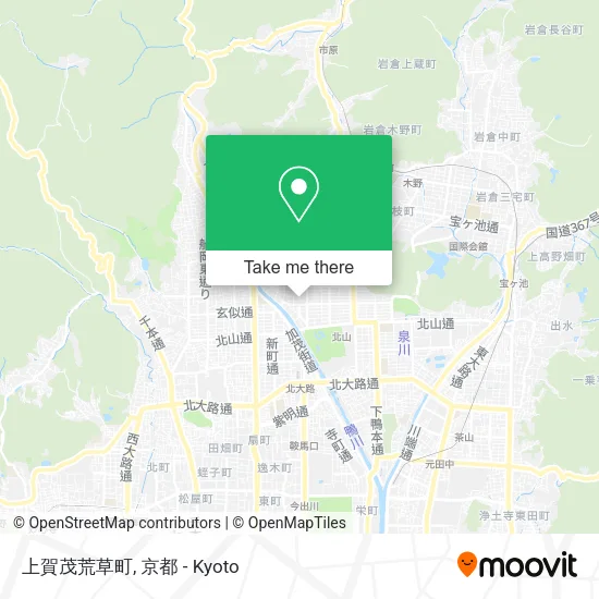 上賀茂荒草町 map