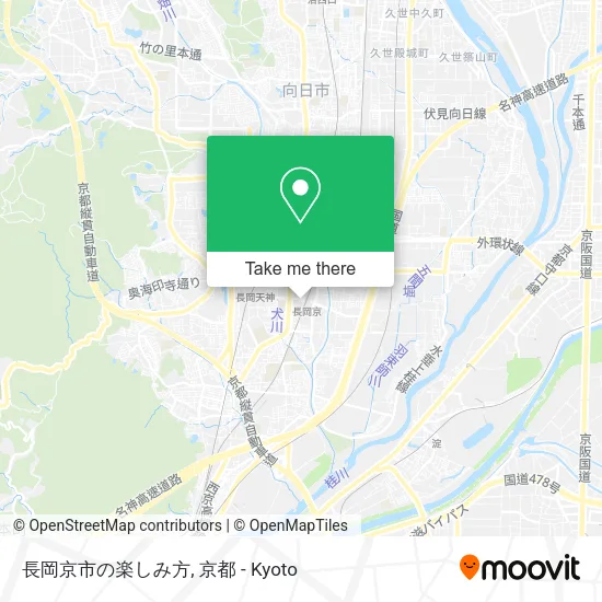 長岡京市の楽しみ方 map