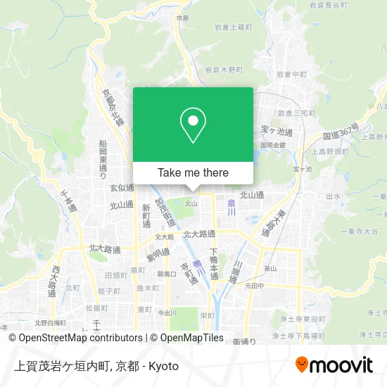 上賀茂岩ケ垣内町 map