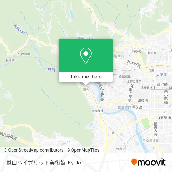 嵐山ハイブリッド美術館 map